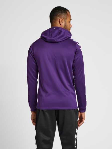 Kinder Hoodie Hummel Core XK Poly Sweat - Acai/Weiß